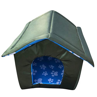 Ecoticfate - Caseta impermeable para gato y perro, casa de exterior impermeable para gatos, casa para mascotas, casa para gatos, casa para gatos, perr