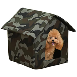 YHWD Casetas Perros Medianos Disponible En Todas Las Temporadas, Perro Casa Perrera Resistente A Los Rayos ​U.V,Casetas para Perros Grandes Exterior I en oferta