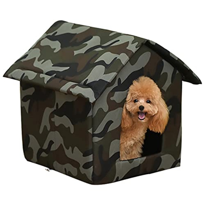 YHWD Casetas Perros Medianos Disponible En Todas Las Temporadas, Perro Casa Perrera Resistente A Los Rayos ​U.V,Casetas para Perros Grandes Exterior I