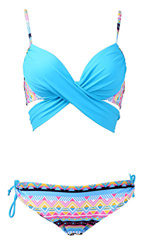 EUFANCE Conjunto Bikini Mujer Traje Baño Traje Baño Dos Piezas Top Triangular Halter Bandeau Beach Fashion Sport Pantalones Bikini Divididos precio