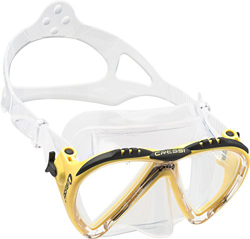 Cressi Tauchmaske Lince Low Volume Made In Italy Gafas de Buceo, Unisex, Transparente/Amarillo, Talla única precio