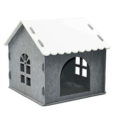 YHWD CóModo Y CáLido Casetas Perros Interior, Casitas Perros PequeñOs FáCil De Cargar, Caseta para Perros Refugio De Mascotas En Interiores Exteriores