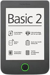 Pocketbook PB614B2G lectore de e-book - E-Reader (Micro-USB A, Ión de litio, E Ink Pearl, MicroSD (TransFlash), 800 x 600 Pixeles, CHM, DjVu, DOC, DOC características