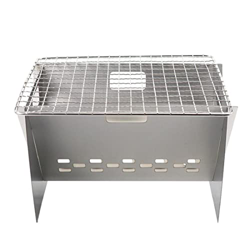 Barbacoa plegable barbacoa parrilla de acero inoxidable bbq carboncillo grill fumador barbacoa plegable portátil para cocinar al aire libre camping se en oferta