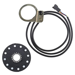 12 Imanes Pulse Assist System Sensor de velocidad con conector macho 3Pin 90cm Cable para bicicleta eléctrica E-bike PAS en oferta