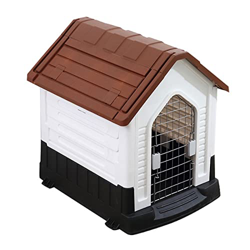YHWD FáCil De Limpiar Casetas Perros Exterior, Casetas Perros De Segunda Mano Resistente Al Invierno, Casetas Perros para Exteriores Extra Grandes,Caf características