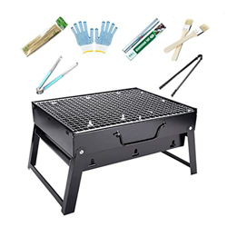 Parrilla de Barbacoa de Carbón Al Aire Libre Estufa Brasero Fácil de Transportar Tamaño Grande Para 5 Personas 43 * 29 * 23 CM Tamaño Pequeño Para 3 P en oferta