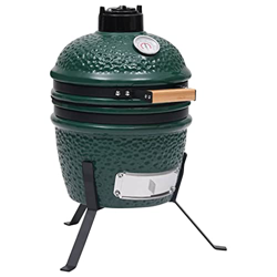 vidaXL Barbacoa 2 en 1 ahumadora Kamado de cerámica Verde 56 cm características