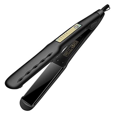 Plancha de pelo Clipboard con control de temperatura La pinza de pelo recta no daña el cabello Calentamiento rápido para mejorar el brillo-A