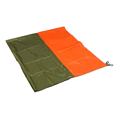 Jinyi Sombrilla, Alfombrilla Multiusos Impermeable A Prueba De Rayos UV para Acampar Al Aire Libre para La Playa(Doble Color (Naranja Verde))