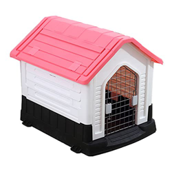 YHWD FáCil De Limpiar Casetas Perros Exterior, Casetas Perros De Segunda Mano Resistente Al Invierno, Casetas Perros para Exteriores Extra Grandes,Ros en oferta