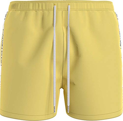 Calvin Klein Medium Drawstring Baador para Hombre, Abril Amarillo, M