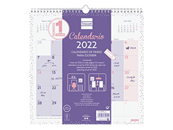 Finocam - Calendario 2022 30X30 - 300x300 mm, Español, Pared - Chic Morado en oferta