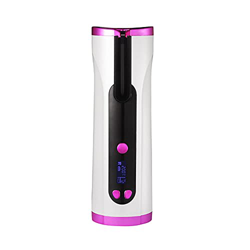Curler de cabello inalámbrico Portátil Auto Curling Hierro Anti- Tangle Lcd Monitor USB Configuración recargable de temperatura y temporizador Auto ap en oferta