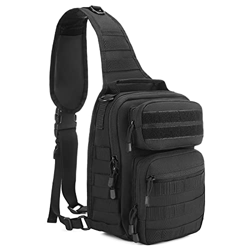 UBORSE Bolsa de Pecho Táctica Militar Mochila Cruzada para Hombro Impermeable Molle Bandolera Mochila de Pecho para Trekking Camping Cazar Acampada Se características
