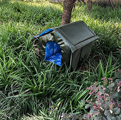 wsy Casa para Gatos Callejeros, Arena para Gatos Impermeable, Caseta para Perros, Gato Callejero Al Aire Libre, Casa Cálida para Mascotas, Casa Plegab