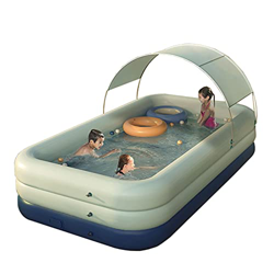 Piscina En Casa Piscina Inflable Súper Grande para Adultos Y Niños con Sombreado De PVC para Interiores Y Exteriores Piscina Automática Inalámbrica,Az en oferta