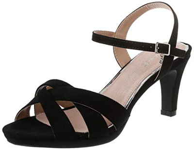 Sandalias Mujer MARIAMARE | Sandalias 67658 | MARIAMARE Mujer | Sandalias Zapato de tacón | Cierre con Hebilla | 46570 | Negro | 38