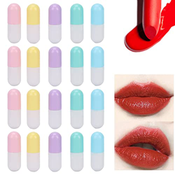 Tubos De Lápiz Labial, 20 Unidades Vacías Mini Botellas De Bálsamo Labial Para Bricolaje Estuche Para Palos Contenedor De Cosméticos Brillo Labial Por en oferta