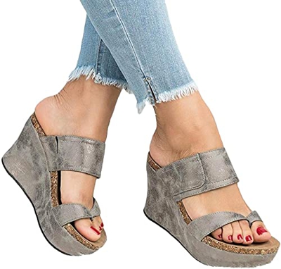 Zapatos Mujer Sandalias Sandalias Ortopédicas de Verano para Mujer, Separador de Dedos de Juanete para Fascitis Plantar, Sandalias de Plataforma con P