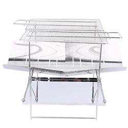 Exterior parrilla, con Inoxidable Acero Almacenamiento Volumen Acero parrilla Pliegues Barbacoa parrilla por Cámping precio