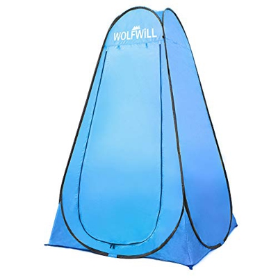 WOLFWILL Tienda de campaña portátil desplegable para baño, tienda de campaña para camping, playa, baño, tienda de campaña, techo de protección exterio