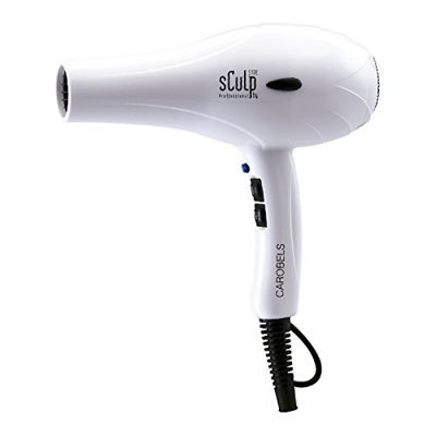 Secador De Pelo Profesional Ultraligero Sculpby 5100 de 2000W, 490gr, 2 Velocidades y 3 temperaturas, Con 2 Boquillas de Aire, Tiempo de Secado Rápido