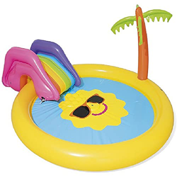 inChengGouFouX Piscina Inflable Casera Piscina de jardín Piscina Inflable Infantil Piscina Parque de Atracciones Experiencia Confortable (Color : Amar características