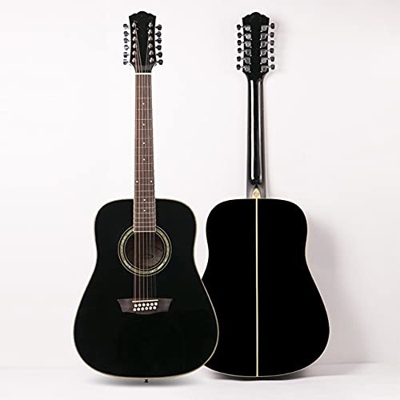 FKKLGNBDR Guitarra Guitarra acústica de 12 Cuerdas de 41 Pulgadas Guitarra Pop Guitarra acústica Kits de Guitarra acústica de Acero acústico Guitarras