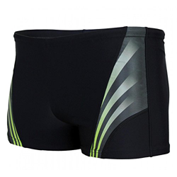 Aquarti Bañador para Hombre con Rayas en los Laterales, Negro/Verde, 8XL en oferta