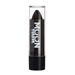 Moon Terror - Lápiz Labial de Halloween - 5g - ¡Crea fácilmente diseños espeluznantes como un profesional! - Negro Medianoche características