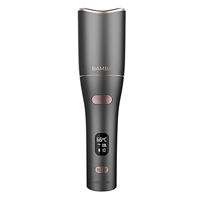 Cecotec Rizador de Pelo Inalámbrico Bamba SurfCare 750 Travel Magic Waves. Cerámica, Ajuste de temperatura y Tiempo, Pantalla LCD, Autonomía 50 min, B