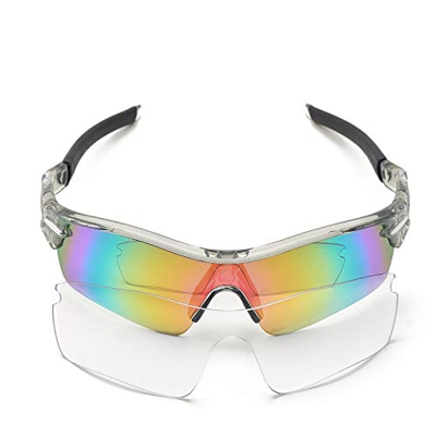 sunglasses restorer Gafas Ciclismo Modelo Angliru para Hombre y Mujer, Dos Juegos de Lentes. (Fotocromática + Especial Ciclismo, Fotocromática + Espec