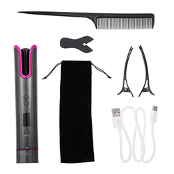 kerryshop Plancha rizadora 1 Set Automático Curling Hierro Curler de Cabello portátil Cabello inalámbrico Máquina rizada Curling Wand Curling Herramie características