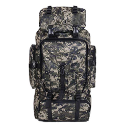 N-B Mochila de senderismo 70l camuflaje táctico multifuncional al aire libre montañismo ocio hombres y mujeres mochila características