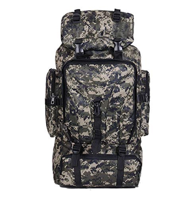 N-B Mochila de senderismo 70l camuflaje táctico multifuncional al aire libre montañismo ocio hombres y mujeres mochila