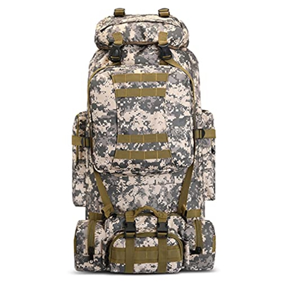 SPAHER 100L Mochila Táctica Militar Camuflaje Molle Assault Pack Mochilas de Marcha Ligero Impermeable Bolso de Viaje para Senderismo Acampada, Montañ