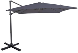 SORARA Roma Classic Parasol voladizor, Gris, Mecanismo de manivela características