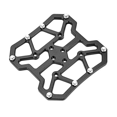 Keenso Pedales de Bicicleta de montaña, aleación de Aluminio Adaptadores de Plataforma de Pedal sin Clip Pedales de Plataforma de Bicicleta para SPD(N
