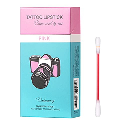 Lipstick Pack Set, Long Lasting Waterproof Disposable Portable Lipstick, Non-Stick Tattoo Lipstick,Red Moisturizing Lip Balm Lip Stick for Women, cuat