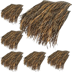 Techo De Hierba Artificial Hawai Paja Techo De Paja,no Se Pudrirá,Retardante De Llama Y Más Seguro,usarse como Gazebo Jardín Sombrilla Tiki Bar(Size:1 en oferta