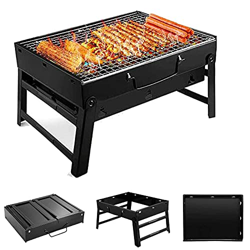 Parrilla De Carbón para Barbacoa , Parrilla Portátil Compacta para Barbacoa, Barbacoa Plegable, Parrilla para Ahumador, Escritorio, Barbacoa De Mesa,  precio