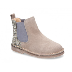 Botín Niña Con Elástico Y Talonera En Glitter Melange. 28 Gris en oferta