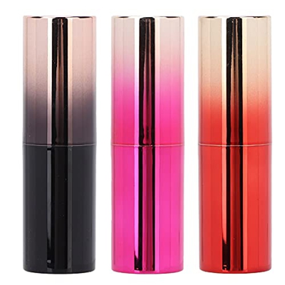 Tubo De Lápiz Labial, 3 Tubos De Lápiz Labial Vacíos DegradadosBricolajeBotella De Contenedor De Bálsamo Labial RecargableContenedores Portátiles De B