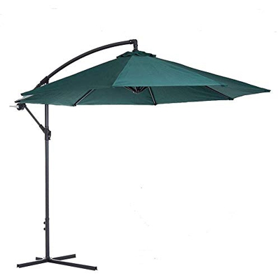 ARCO IRIS MUNDI Arcoiris Sombrilla jardín 300 cm, Sombrilla Jardín, Sombrilla con Manivela, Protección Solar, Parasol para Exterior, Jardín, Balcón y 