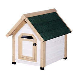 zuyang Casetas para Perros Casa de Madera para Perros al Aire Libre pequeña casa para Perros Resistente al Agua caseta para Perros Adecuada para Perro en oferta