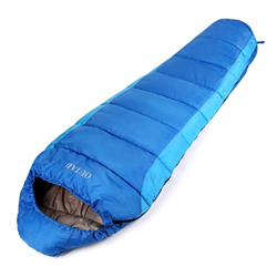 OUTAD Saco De Dormir Momia Impermeable hasta -5 ° 210T Nylon 4 Estaciones Color Azul precio