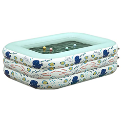 DUTUI Cubo De Natación Engrosado Hogar Interior Plegable Piscina Inflable Familia Bañera para Niños Regalo De Cumpleaños Tres Capas,1.8m precio
