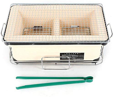 N\A ZGGYA Parrilla De Carbón, Parrilla De Mesa De Barbacoa Hibachi De Cerámica Coreana Japonesa Rectangular, Parrilla De Mesa Yakiniku, Parrilla De Ca