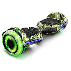 6.5" Premium Hoverboard Bluewheel | Marca de calidad alemana | Neumáticos LED Infinity & App | Modo de seguridad para niños | Altavoces Bluetooth | Pa precio